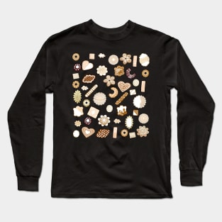 Cookie pattern Long Sleeve T-Shirt